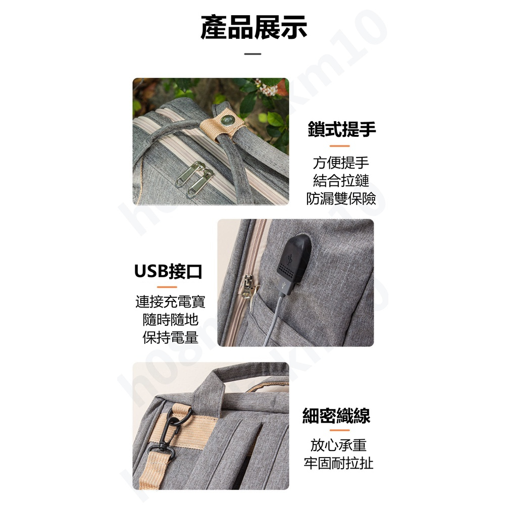 【火爆日本】新手爸媽出行必備 折疊床設計 超大容量 可裝奶瓶和很多衣物，媽咪包