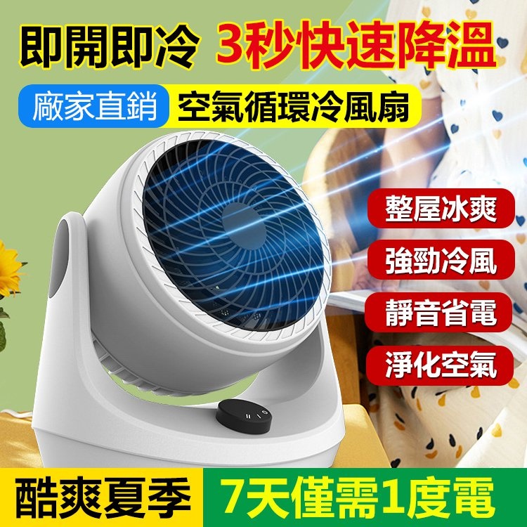 日本直郵【品牌官方旗艦店】「2024新升級旗艦款」空氣循環扇節能省電，對流循環全屋涼爽